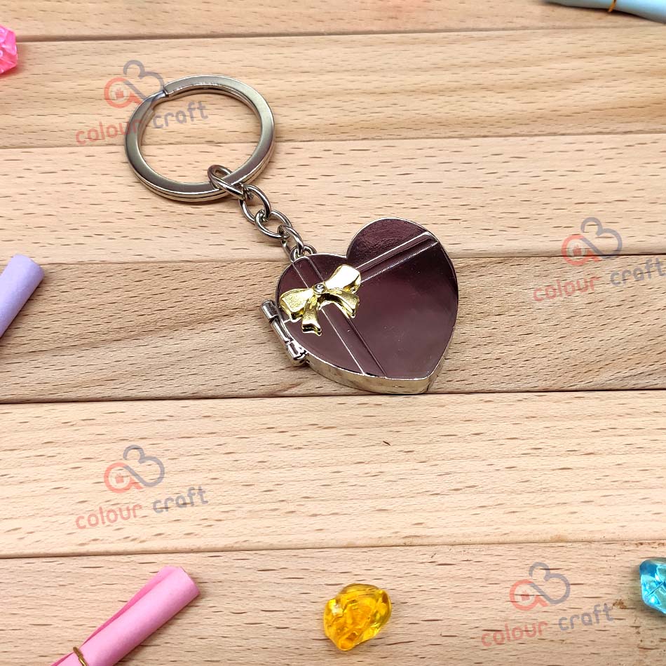 Personalized Heart Photo Keychain