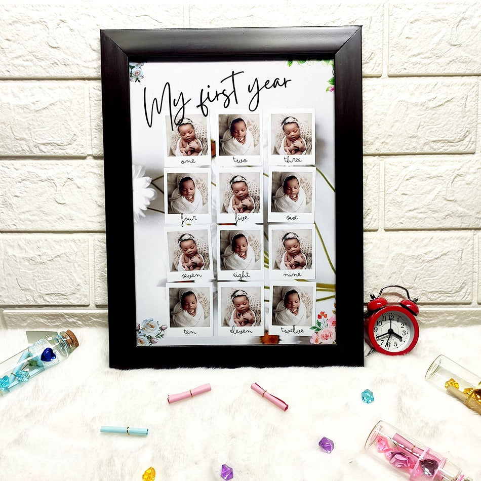 Personalized Birthday Photo Calendar Frame | Custom Photo Gift with Special Date