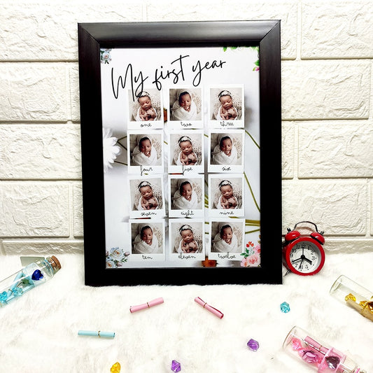 Personalized Birthday Photo Calendar Frame | Custom Photo Gift with Special Date