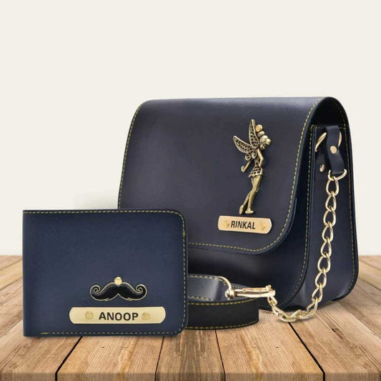 Personalized Wallet, Keychain & Pen Gift Set for Men