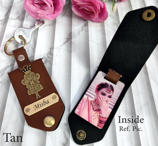 Personalized Heart Photo Keychain